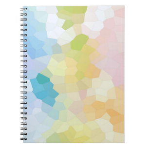 Pastel Rainbow Mosaic Abstract Art Notebook