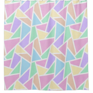 Pastel rainbow mosaic pattern