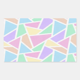 Pastel rainbow mosaic pattern sticker