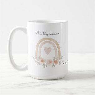 Pastel Rainbow Mug with Cute Personalized Message