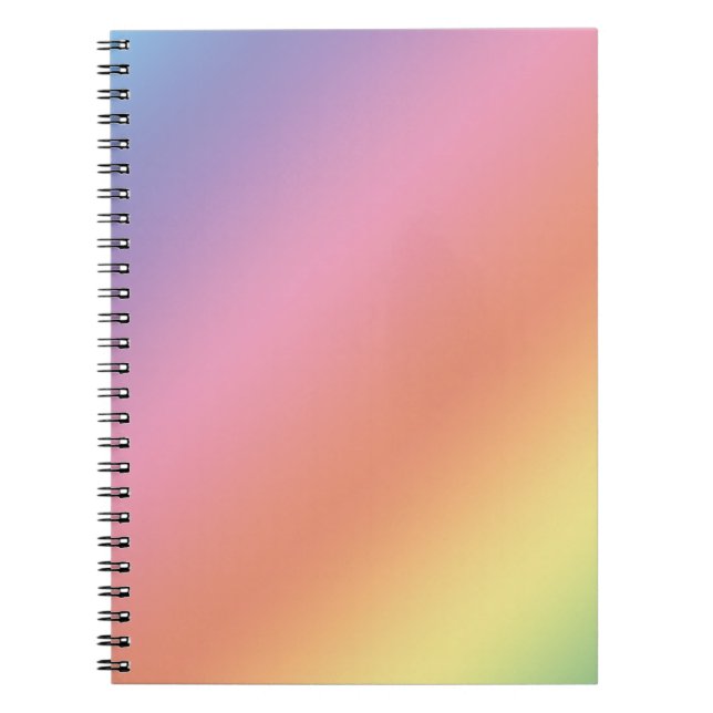 Pastel Rainbow Notebook (Front)