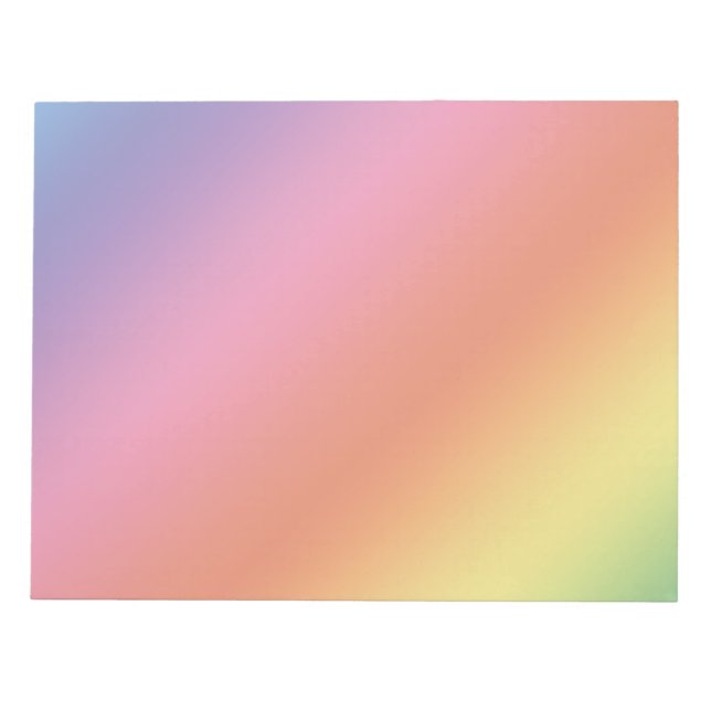 Pastel Rainbow Notepad (Front)