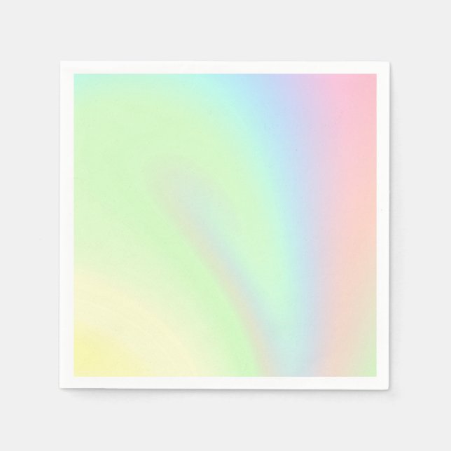 Pastel Rainbow of Colour Napkin (Front)