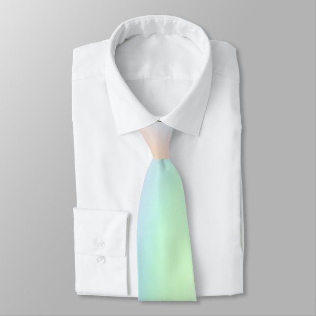 Pastel Rainbow of Colour Tie (Tied)