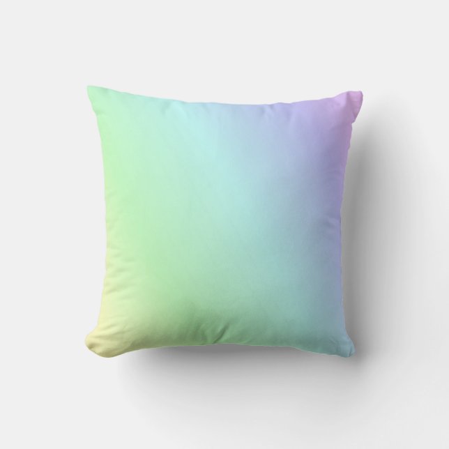 Pastel Rainbow of colours,  Throw Pillow (Front)