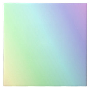 Pastel Rainbow of colours, Tile