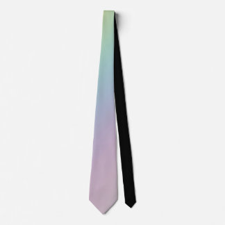 Pastel Rainbow Ombre Gradient Blur Abstract Design Tie