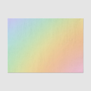 Pastel Rainbow Ombre Gradient Blur Abstract Design Tissue Paper