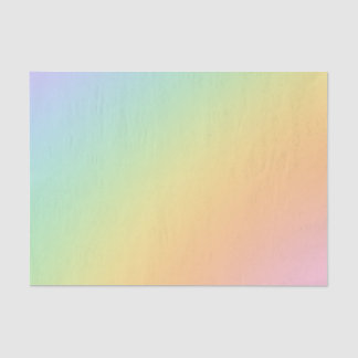 Pastel Rainbow Ombre Gradient Blur Abstract Design Tissue Paper