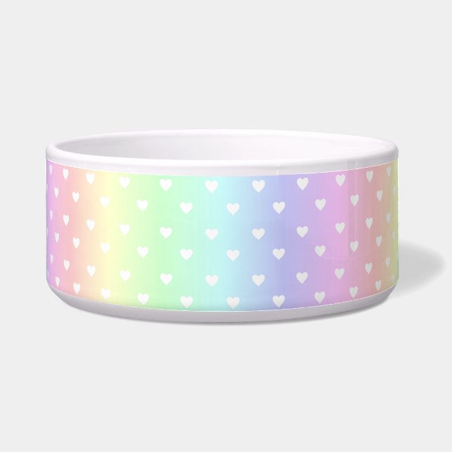 Pastel Rainbow Ombre Hearts Pattern (Front)