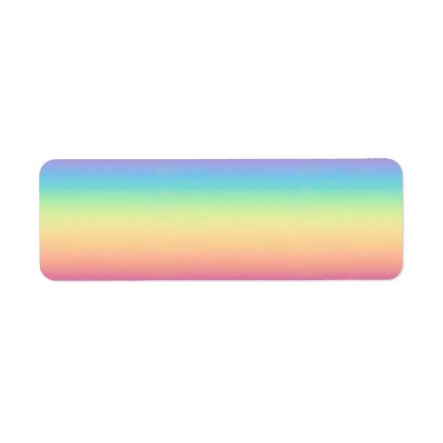 Pastel Rainbow Ombre personnalisé (Devant)