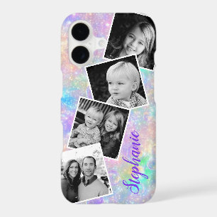 Pastel Rainbow Opal Photo Collage Personalized