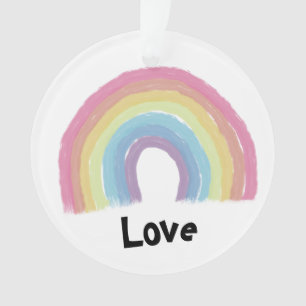 Pastel rainbow ornament