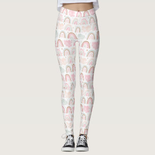 Pastel Rainbow Pattern Leggings