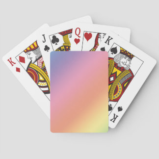 Pastel Rainbow Playing Cards