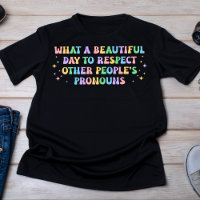 Pastel Rainbow Pronoun Respect
