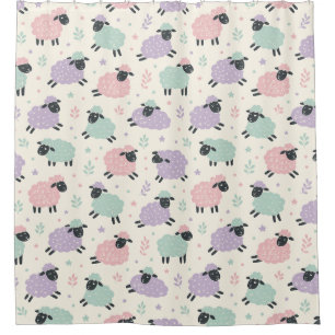 Pastel Rainbow Sheep Pattern