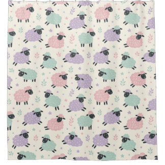 Pastel Rainbow Sheep Pattern