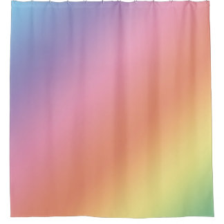 Pastel Rainbow Shower Curtain