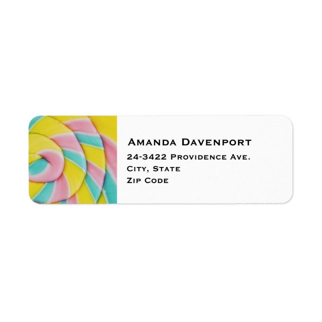 Pastel Rainbow Spiral Candy Photo (Front)