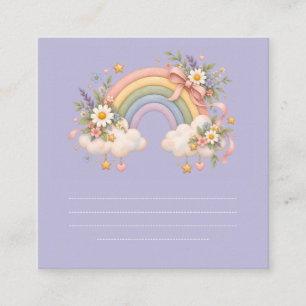 Pastel Rainbow Stationery Enclosure Card
