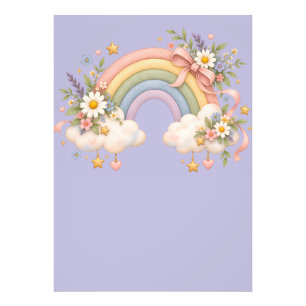 Pastel Rainbow Stationery Photo Print