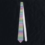 Pastel Rainbow Stripe Tie<br><div class="desc">This is a pretty pastel pattern,  with soft coloured rainbow stripes.</div>