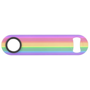 Pastel rainbow stripes bar key