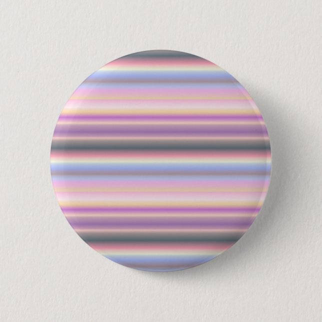 Pastel Rainbow Strips - Pattern 2 Inch Round Button (Front)