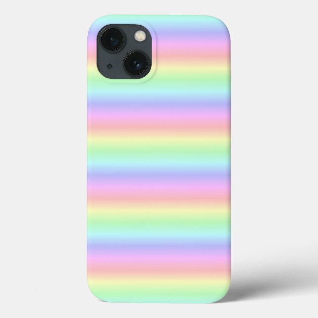 Pastel Rainbow Strips - Pattern Case-Mate iPhone Case (Back)