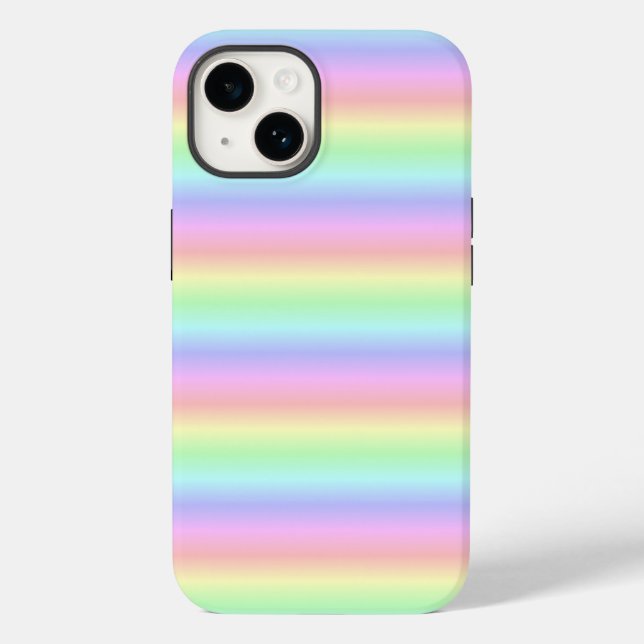 Pastel Rainbow Strips - pattern Case-Mate iPhone Case (Back)