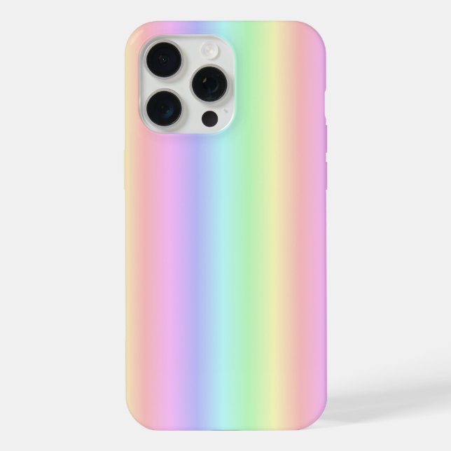 Pastel Rainbow Strips - pattern iPhone Case (Back)
