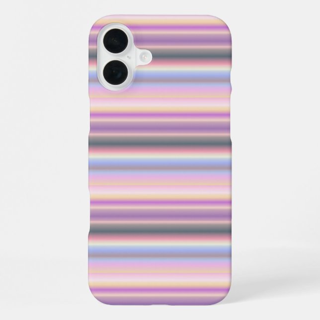 Pastel Rainbow Strips - Pattern iPhone Case (Back)