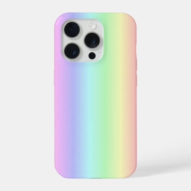 Pastel Rainbow Strips - Pattern iPhone Case (Back)