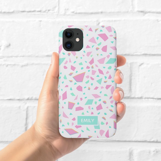 Pastel Rainbow Terrazzo Phone Case (Creator Uploaded)
