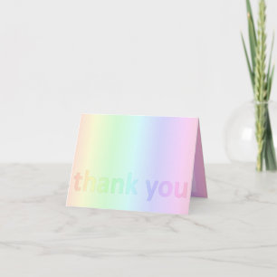 Pastel Rainbow Thank You