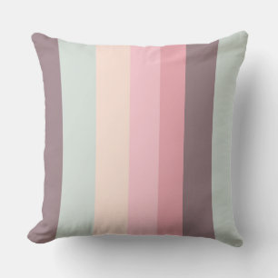 pastel rainbow throw pillow