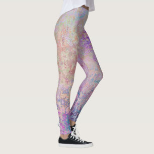 Pastel Rainbow Tie-Dye, Spring Summer Leggings