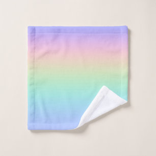 Pastel rainbow wash cloth