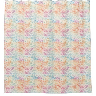 Pastel Rainbow Watercolor Leopard Print