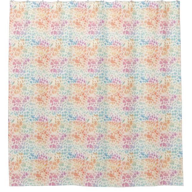 Pastel Rainbow Watercolor Leopard Print (Front)