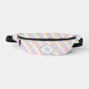 Pastel Rainbow Waves Fanny Pack