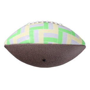 Pastel Rectangles Pattern White Dashed Lines Football