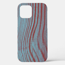 Pastel Red and Green Wood Grain