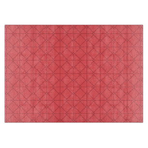 Pastel red, cool, trendy, decorative illustration cutting board
