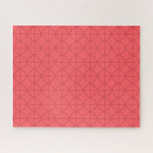 Pastel red, cool, trendy, decorative illustration jigsaw puzzle