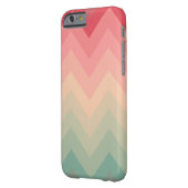 Pastel Red Pink Turquoise Ombre Chevron Pattern Case-Mate iPhone Case (Back Left)
