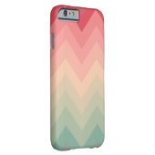Pastel Red Pink Turquoise Ombre Chevron Pattern Case-Mate iPhone Case (Back/Right)