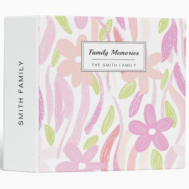 Pastel Retro Floral (10) Binder (Front/Spine)