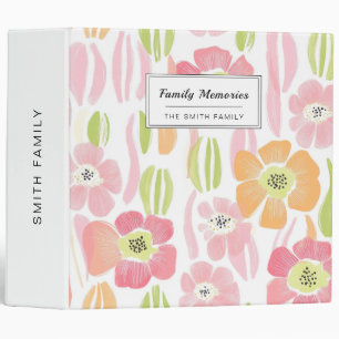 Pastel Retro Floral (1) Binder